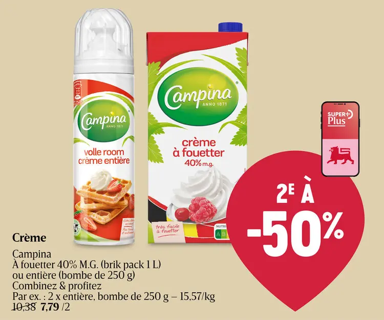 Offre: Bombe | crème entière