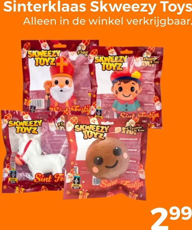 Aanbieding: Sinterklaas Skweezy Toys