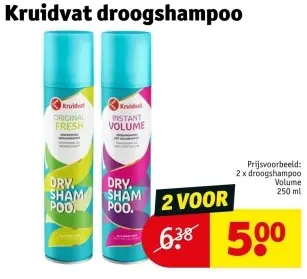Aanbieding: Kruidvat droogshampoo