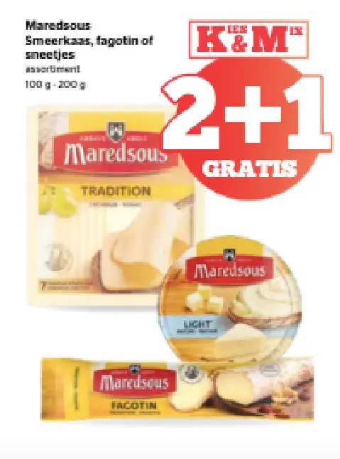 Promotie: Maredsous Smeerkaas, fagotin of sneetjes