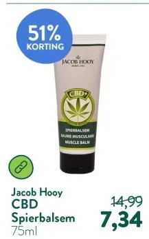Aanbieding: Jacob Hooy CBD Spierbalsem