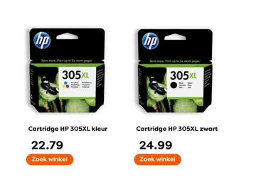 Aanbieding: Cartridge HP 305XL kleur
