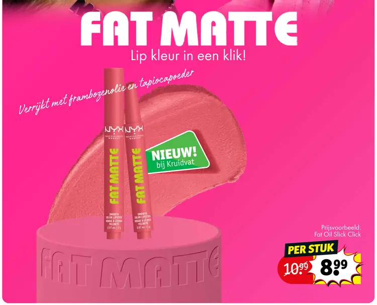 Promotie: Fat Matte lip kleur