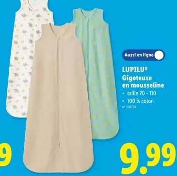Offre: Gigoteuse en mousseline