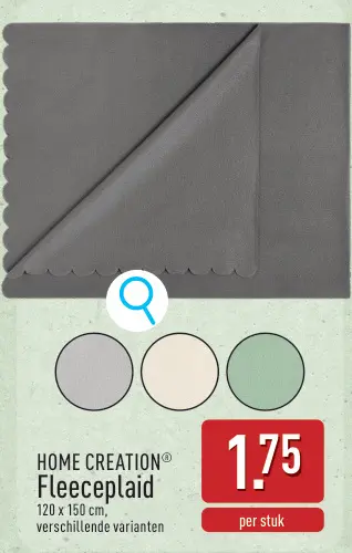 Promotie: Fleeceplaid