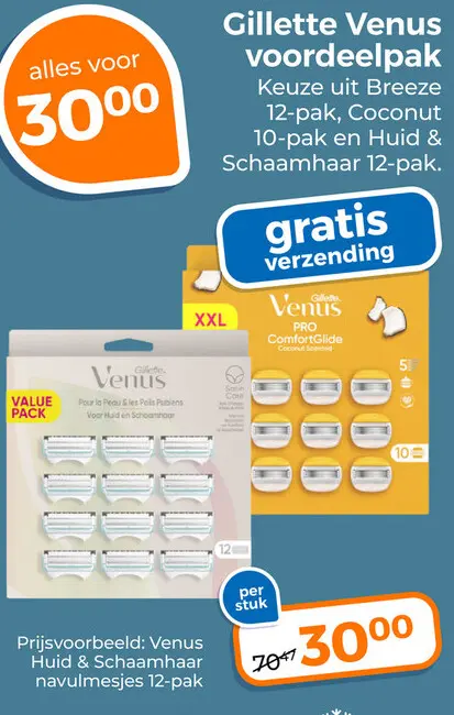 Aanbieding: Gillette Venus voordeelpak