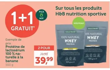 Offre: Protéine de lactosérum 100% naturelle