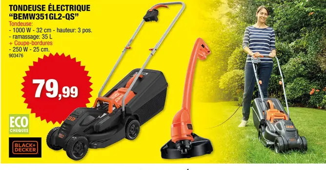 Offre: Black+Decker BEMW351GL2-QS 
