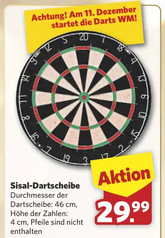 Aanbieding: Sisal-Dartscheibe