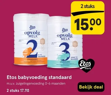 Aanbieding: Babyvoeding standaard