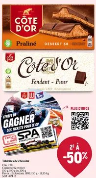 Offre: Tablettes de chocolat