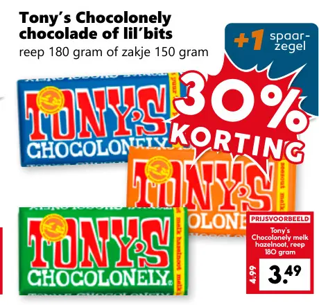 Aanbieding: Chocolonely chocolade of lil'bits