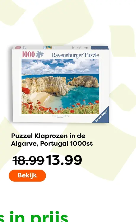 Aanbieding: Puzzel Klaprozen in de Algarve, Portugal