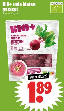 Aanbieding: Bio+ Rode Bieten geraspt