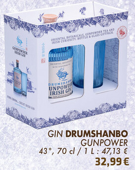 Offre: GIN DRUMSHANBO GUNPOWER