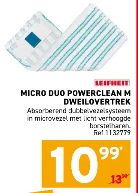 Promotie: Micro duo powerclean m dweilovertrek