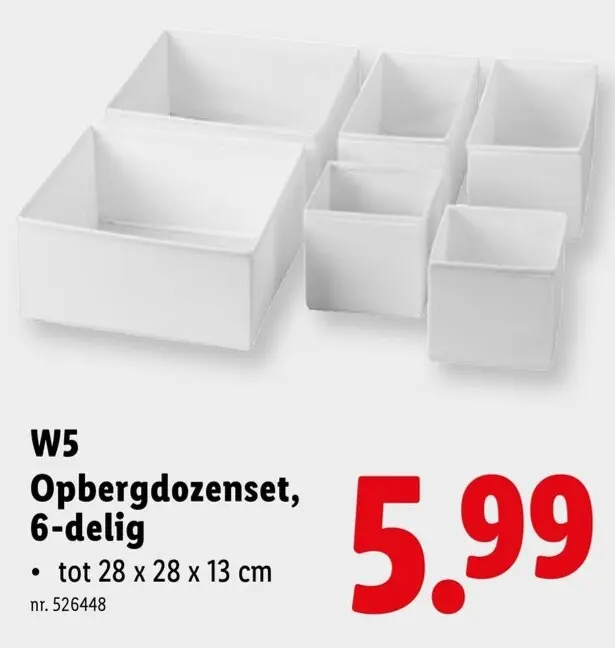 Promotie: Opbergdozenset