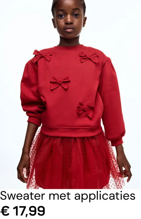 Aanbieding: Sweater met applicaties