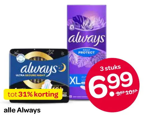 Aanbieding: Always