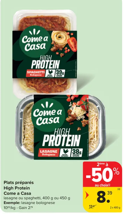 Offre: Plats préparés High Protein