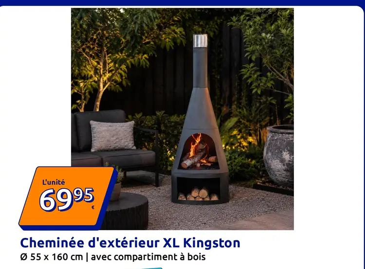 Offre: Cheminée d'extérieur XL Kingston