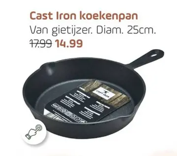 Aanbieding: Cast Iron koekenpan