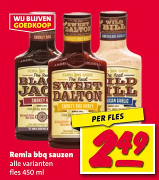 Aanbieding: Remia bbq sauzen