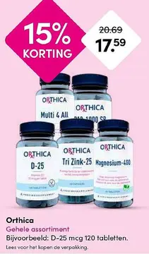 Aanbieding: Orthica Gehele assortiment