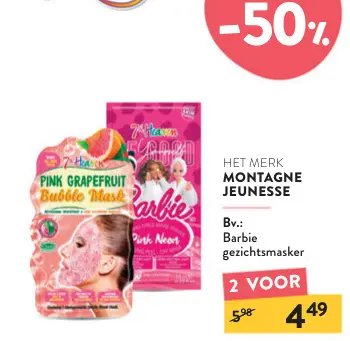 Aanbieding: Barbie gezichtsmasker