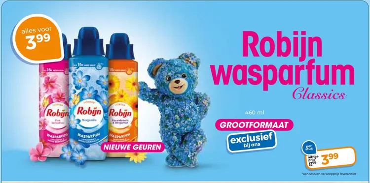 Aanbieding: Robijn wasparfum Classics