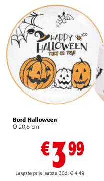 Aanbieding: Bord Halloween