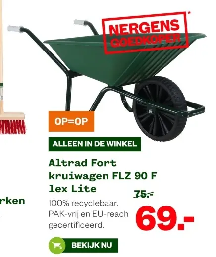 Aanbieding: Fort kruiwagen FLZ 90 Flex Lite