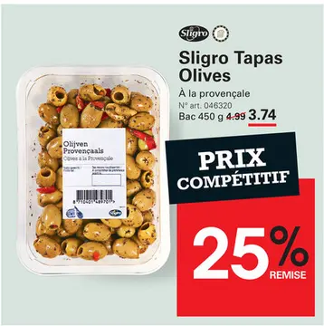 Offre: Sligro Tapas Olives