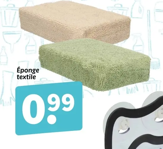 Offre: Éponge textile