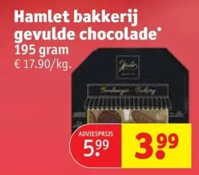 Aanbieding: gevulde chocolade