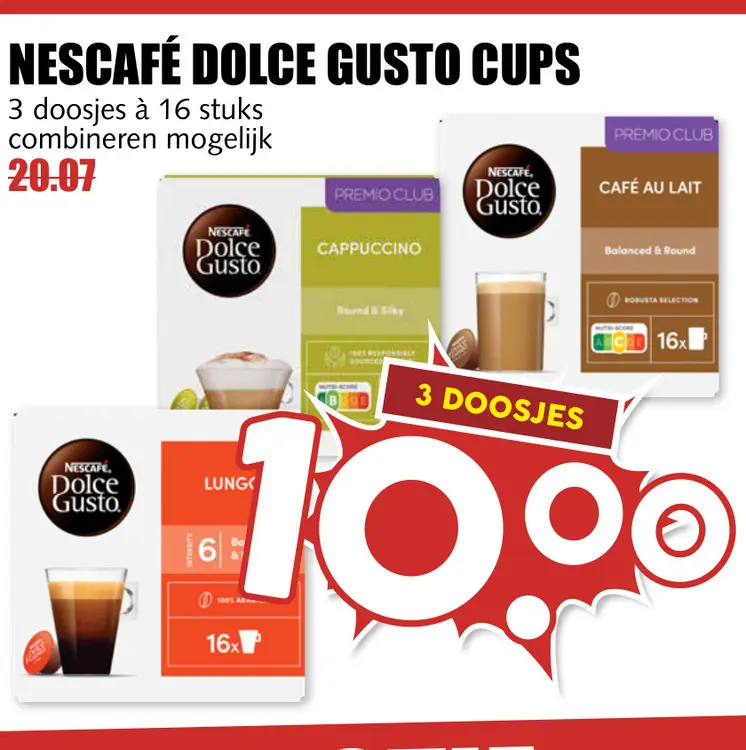 Aanbieding: Dolce gusto cups