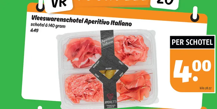Aanbieding: Vleeswarenschotel Aperitivo Italiano
