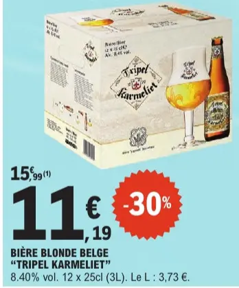Offre: Tripel karmeliet
