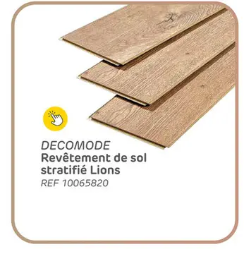 Offre: Parquet stratifié decomode lions nancy 4 côtés rainure en v 8mm 1.995m²