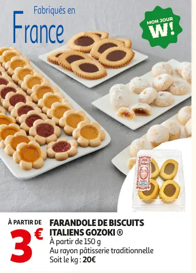 Offre: Farandole de biscuits italiens GOZOKI