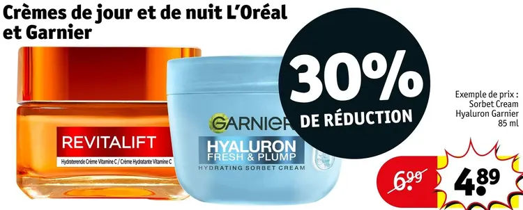 Offre: Crèmes de jour et de nuit