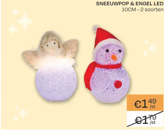 Promotie: Sneeuwpop & engel led