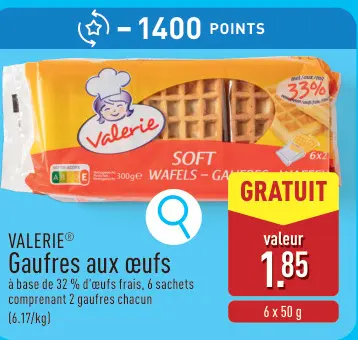 Offre: Gaufres aux œufs