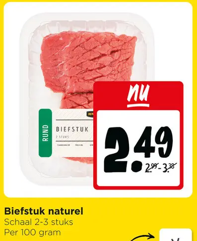 Aanbieding: Biefstuk naturel