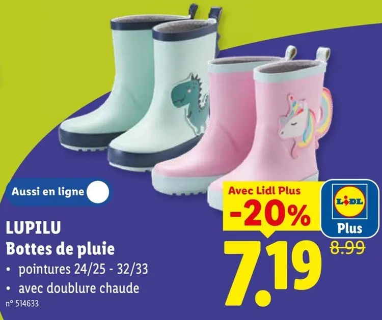 Offre: Bottes de pluie