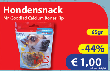 Aanbieding: Mr. Goodlad Calcium Bones Kip