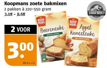 Aanbieding: Koopmans zoete bakmixen