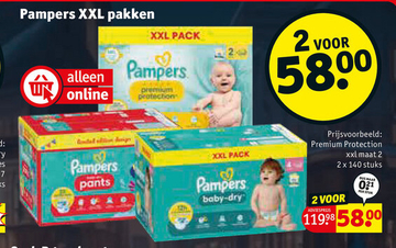 Aanbieding: Pampers XXL pakken Premium Protection