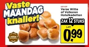 Verse Witte of Volkoren Hotelkadetten