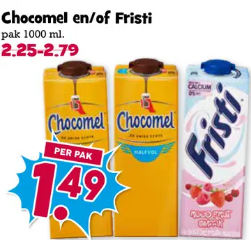 Aanbieding: Chocomel en/of Fristi